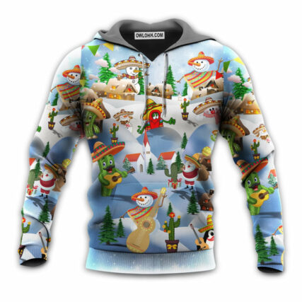 Christmas Mexican Say Merry Xmas - Hoodie - Owl Ohh - Owl Ohh
