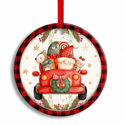 Christmas Merry Christmas Magic Of Christmas Custom Photo Personalized - Circle Ornament - Owl Ohh - Owl Ohh