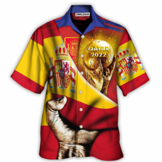 World Cup Qatar 2022 Spain Will Be The Champion Flag Vintage - Hawaiian Shirt - Owl Ohh - Owl Ohh