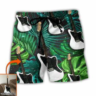 Guitar Various Style Tropical Custom Photo - Beach Short - Owl Ohh - Owl Ohh