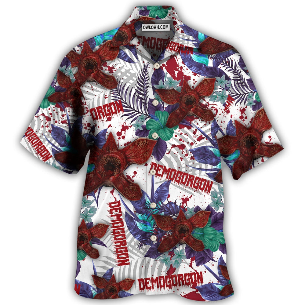 Demogorgon Monster Hawaiian Pattern - Hawaiian Shirt - Owl Ohh - Owl Ohh