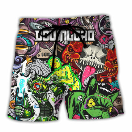 Music Event Download Festival Lover Colorful Art Style - Beach Short - Owl Ohh - Owl Ohh