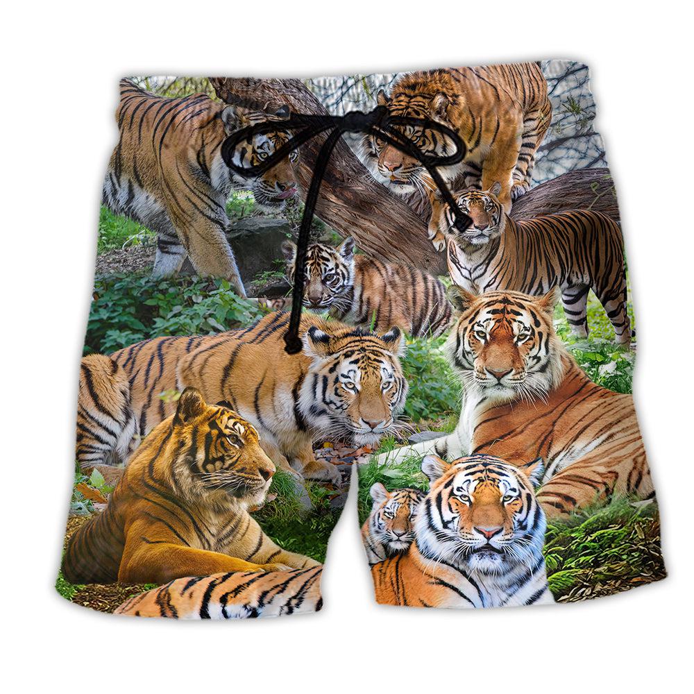 Tiger God Is In The Tiger As Well As In The Lamb - Beach Short - Owl Ohh - Owl Ohh