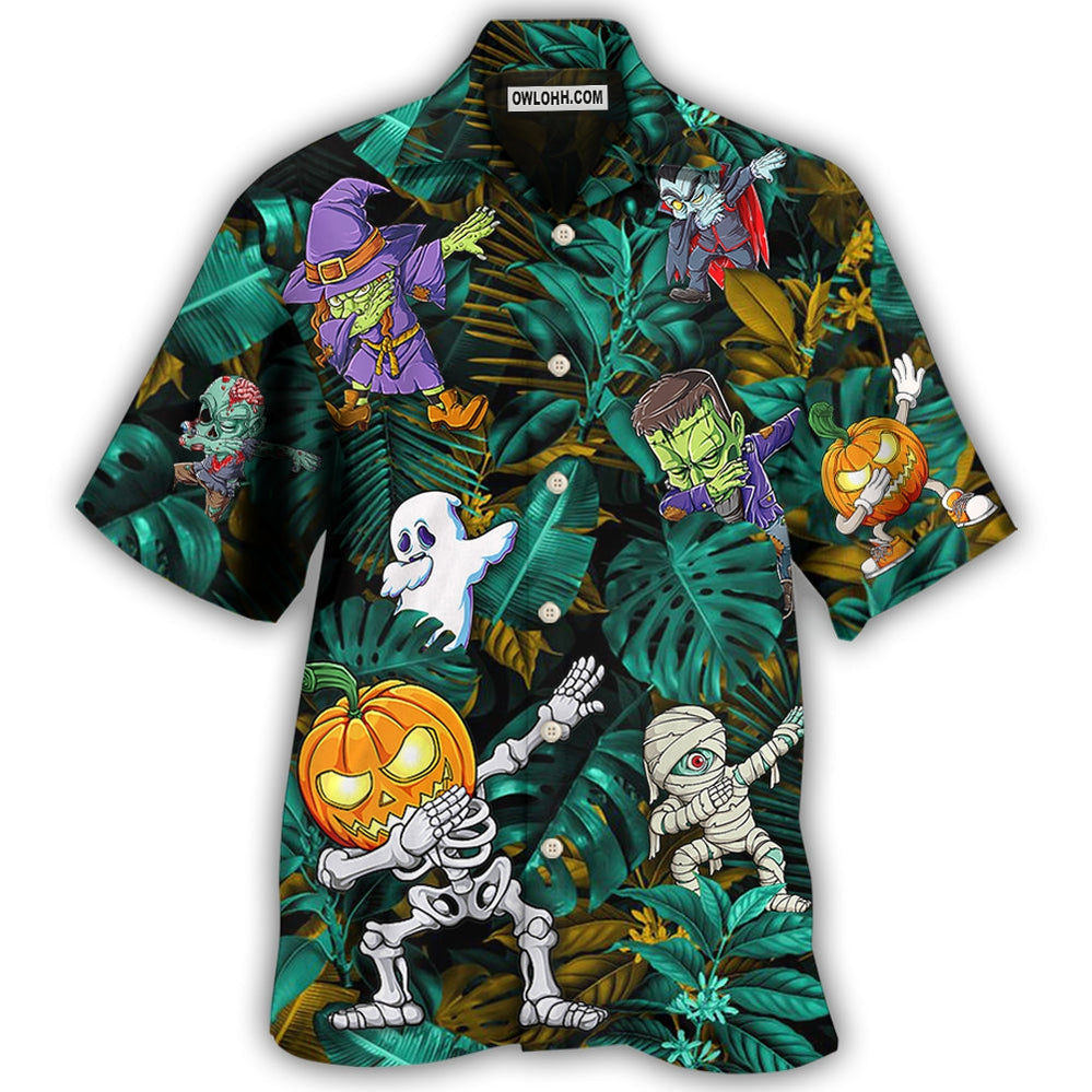 Halloween Dabbing Skeleton Zombie Style - Hawaiian Shirt - Owl Ohh - Owl Ohh
