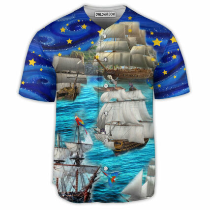 Sailing Love Ocean And Sky Christmas Style - Baseball Jersey - Owl Ohh - Owl Ohh