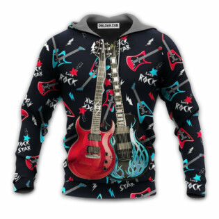 Guitar All I Need Is Playing Music - Hoodie - Owl Ohh - Owl Ohh