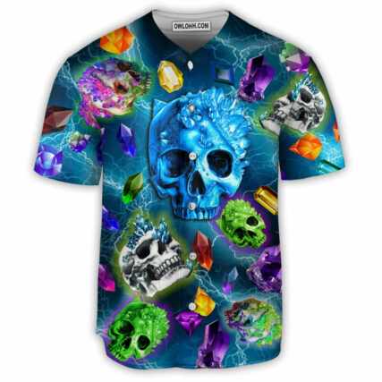 Skull The Magical Crystal - Baseball Jersey - Owl Ohh - Owl Ohh