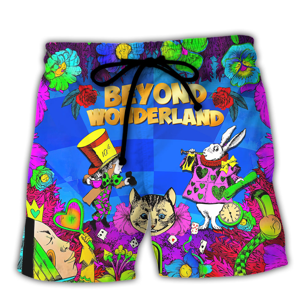 Music Event Beyond Wonderland Festival Lover Colorful Art Style - Beach Short - Owl Ohh - Owl Ohh