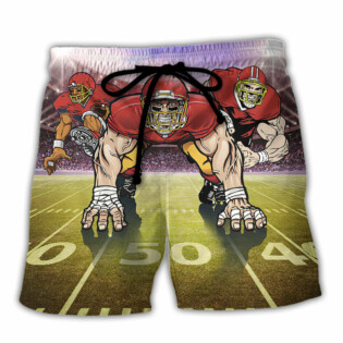 American Football Mysterious Sky Cool Style - Beach Short - Owl Ohh - Owl Ohh