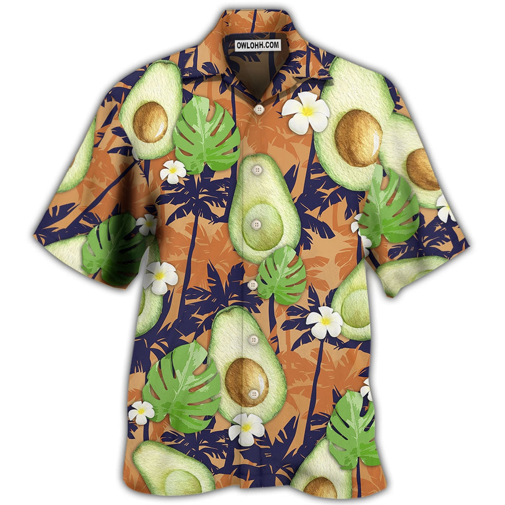 Avocado Tropical Flowers Vibe - Hawaiian Shirt - Owl Ohh - Owl Ohh