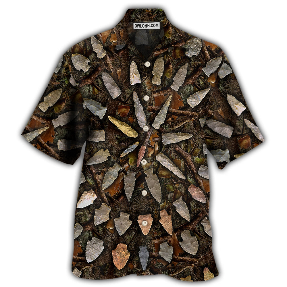 Hunting Arrowhead Hunting Camo Pattern - Hawaiian Shirt - Owl Ohh - Owl Ohh