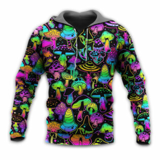 Mushroom Stunning Neon Magic Amazing Style - Hoodie - Owl Ohh - Owl Ohh