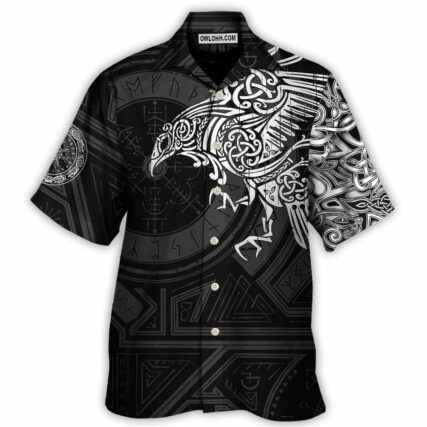 Viking Valhalla The Ravens - Hawaiian Shirt - Owl Ohh - Owl Ohh