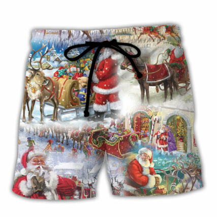 Christmas Believe In The Magic Of Christmas - Beach Short - Owl Ohh - Owl Ohh