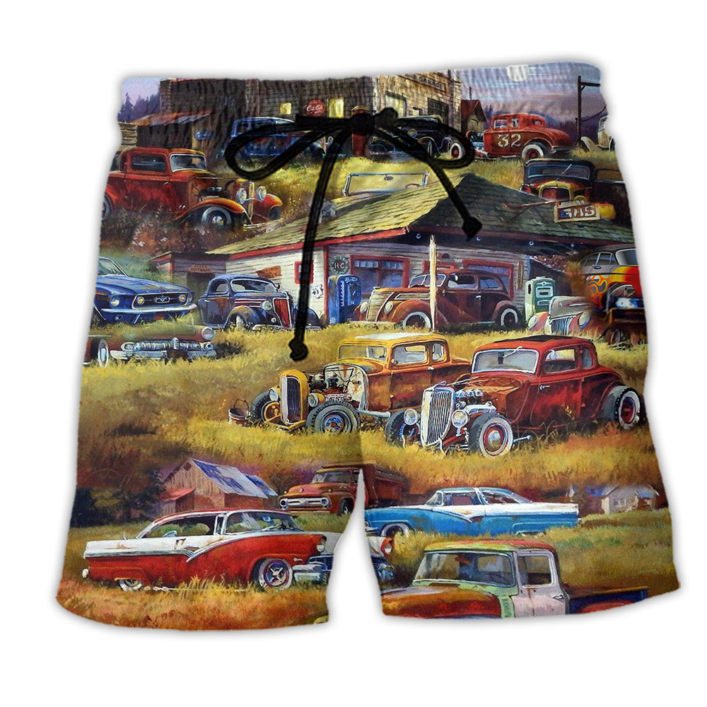 Car Being With The Classic Is A Bless - Beach Short - Owl Ohh - Owl Ohh