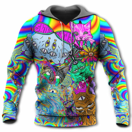 Hippie Cat Break My Mind - Hoodie - Owl Ohh - Owl Ohh