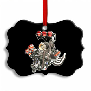 Hot Rod Christmas Merry Xmas To You - Horizonal Ornament - Owl Ohh - Owl Ohh