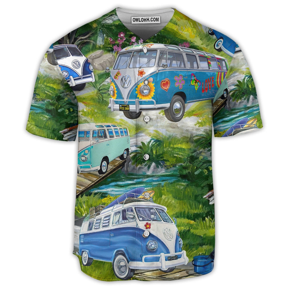 Camping Life Is Best When You Are Camping Van - Baseball Jersey - Owl Ohh - Owl Ohh
