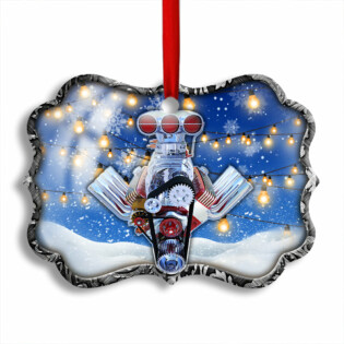 Hot Rod Christmas Snow Ball - Horizonal Ornament - Owl Ohh - Owl Ohh