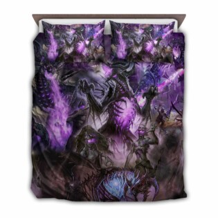 Skull Dragon Love Life Purple - Bedding Cover - Owl Ohh - Owl Ohh