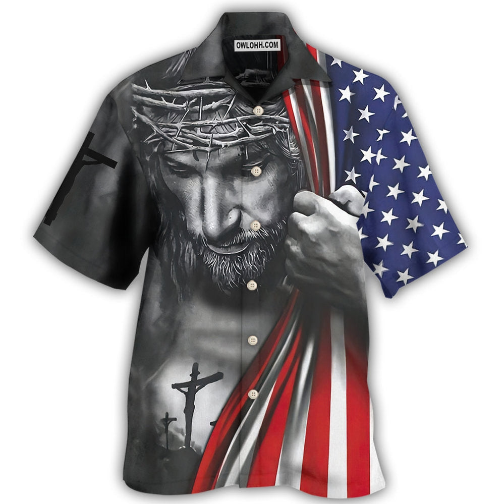 Jesus America Don't Be Afraid Just Have Faith - Hawaiian Shirt - Owl Ohh - Owl Ohh