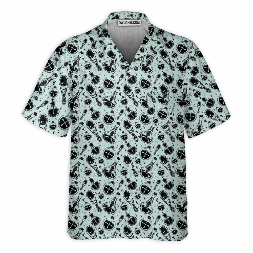 DnD Potion Bottles Pattern - Hawaiian Shirt - Owl Ohh - Owl Ohh