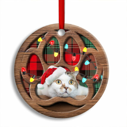 Christmas Meowy Xmas Gifts For Cat Lovers - Circle Ornament - Owl Ohh - Owl Ohh