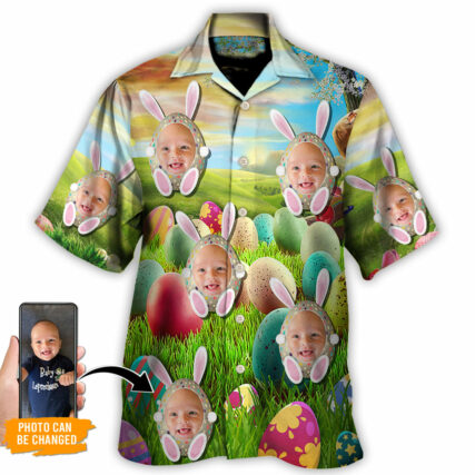 Easter This Is My Easter Shirt Bunny Cute Custom Photo - Hawaiian Shirt - Personalized Photo Gifts for men and women, kids - Owl Ohh