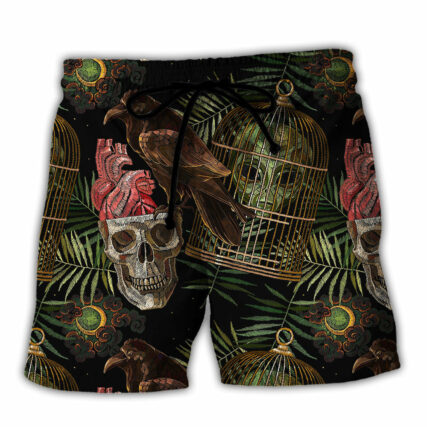 Skull Alien So Cool - Beach Short - Owl Ohh-Owl Ohh