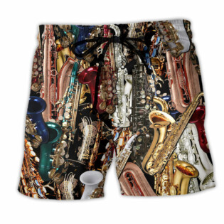 Saxophone I Don't Need Therapy I Just Need Saxophone - Beach Short - Owl Ohh - Owl Ohh