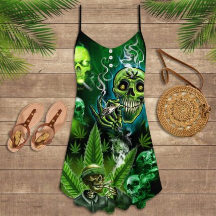Skull So High Smoke - Summer Dress - Owl Ohh - Owl Ohh