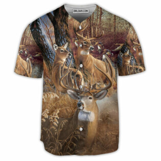 Hunting Forest Hunting Lover Art - Baseball Jersey - Owl Ohh - Owl Ohh