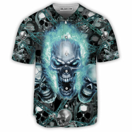 Skull Screaming - Baseball Jersey - Owl Ohh - Owl Ohh