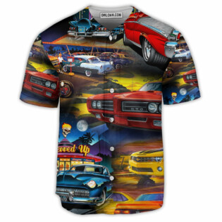 Car Muscle Car Family Love Car Art Style - Baseball Jersey - Owl Ohh - Owl Ohh