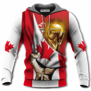 World Cup Qatar 2022 Canada Will Be The Champion Flag Vintage - Hoodie - Owl Ohh - Owl Ohh