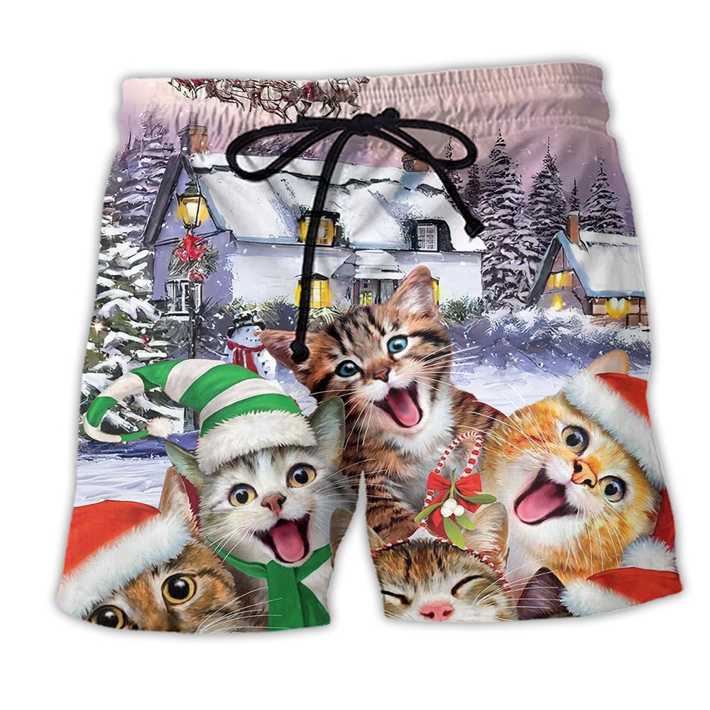 Christmas Cat I'm The Only One You Need - Beach Short - Owl Ohh - Owl Ohh