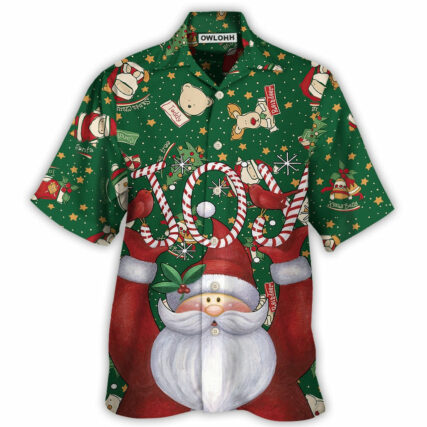 Christmas Santa Claus Lover Joy Green Style - Hawaiian Shirt - Owl Ohh - Owl Ohh