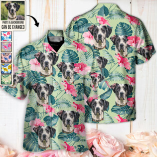 Dog Lucky You Want Tropical Custom Photo - Hawaiian Shirt - Personalized Photo Gifts-Owl Ohh
