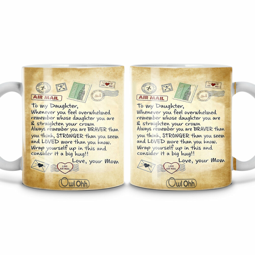 Air Mail Letter To Daughter - Color-changed Mug - Owl Ohh - Owl Ohh