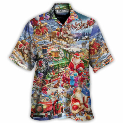 Christmas Joy Love Peace Family Laughter - Hawaiian Shirt - Owl Ohh - Owl Ohh