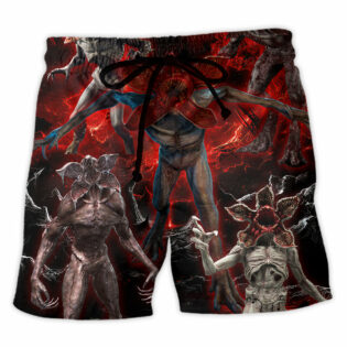 Demogorgon Death Invasion Style - Beach Short - Owl Ohh - Owl Ohh