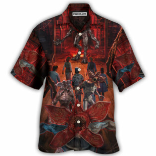 Demogorgon Monster Invading Hawkins - Hawaiian Shirt - Owl Ohh - Owl Ohh