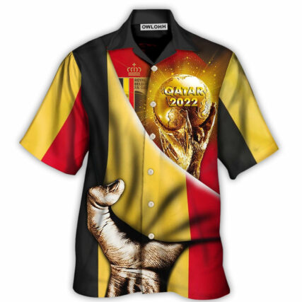 World Cup Qatar 2022 Belgium Will Be The Champion Flag Vintage - Hawaiian Shirt - Owl Ohh - Owl Ohh