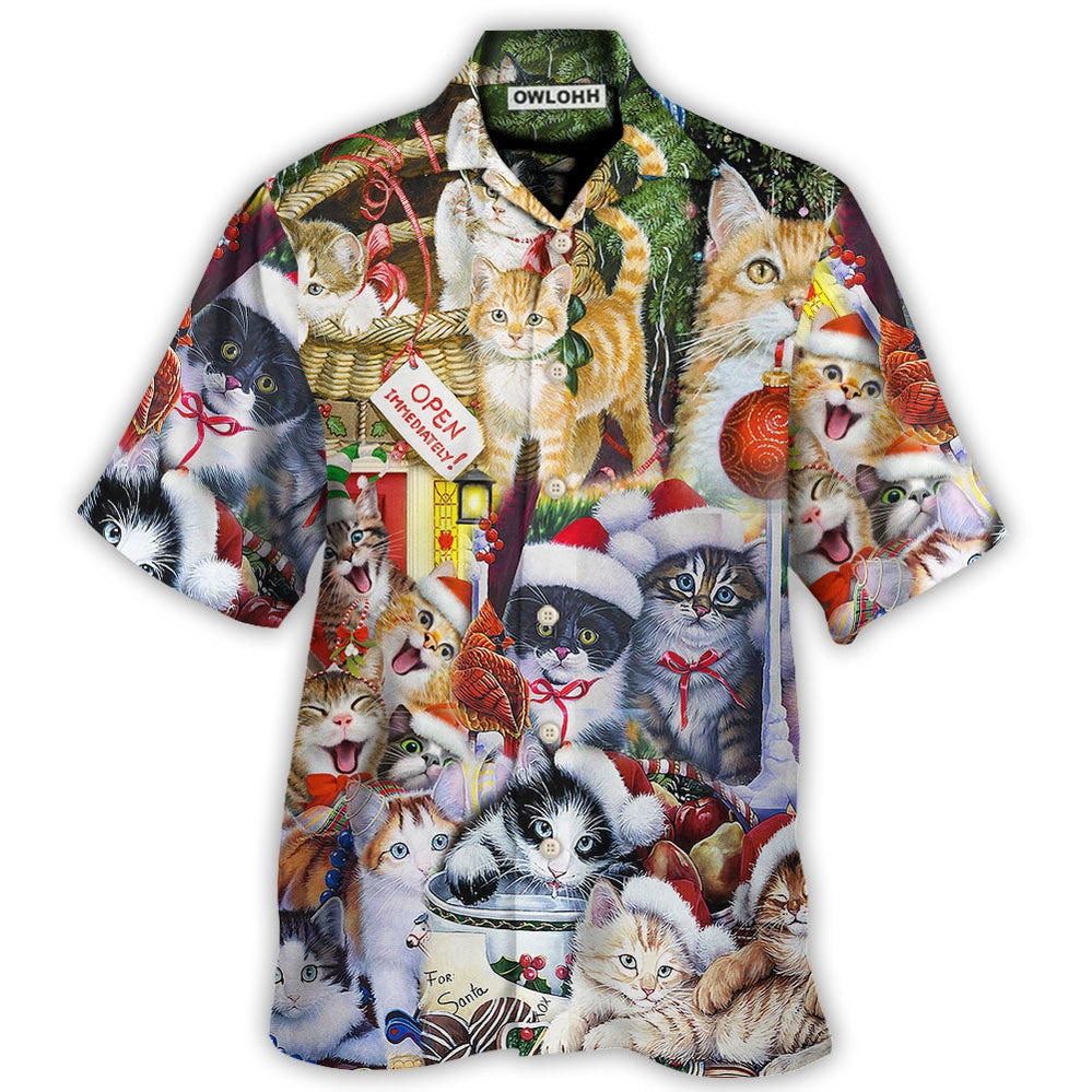 Christmas Cat Love Xmas - Hawaiian Shirt - Owl Ohh - Owl Ohh
