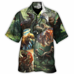 Dinosaur I Am Roar In The Jungle - Hawaiian Shirt - Owl Ohh - Owl Ohh