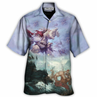 Christmas Santa Dark World Battle - Hawaiian Shirt - Owl Ohh - Owl Ohh