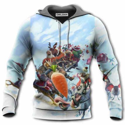 Christmas Santa Happy Funny Christmas - Hoodie - Owl Ohh - Owl Ohh