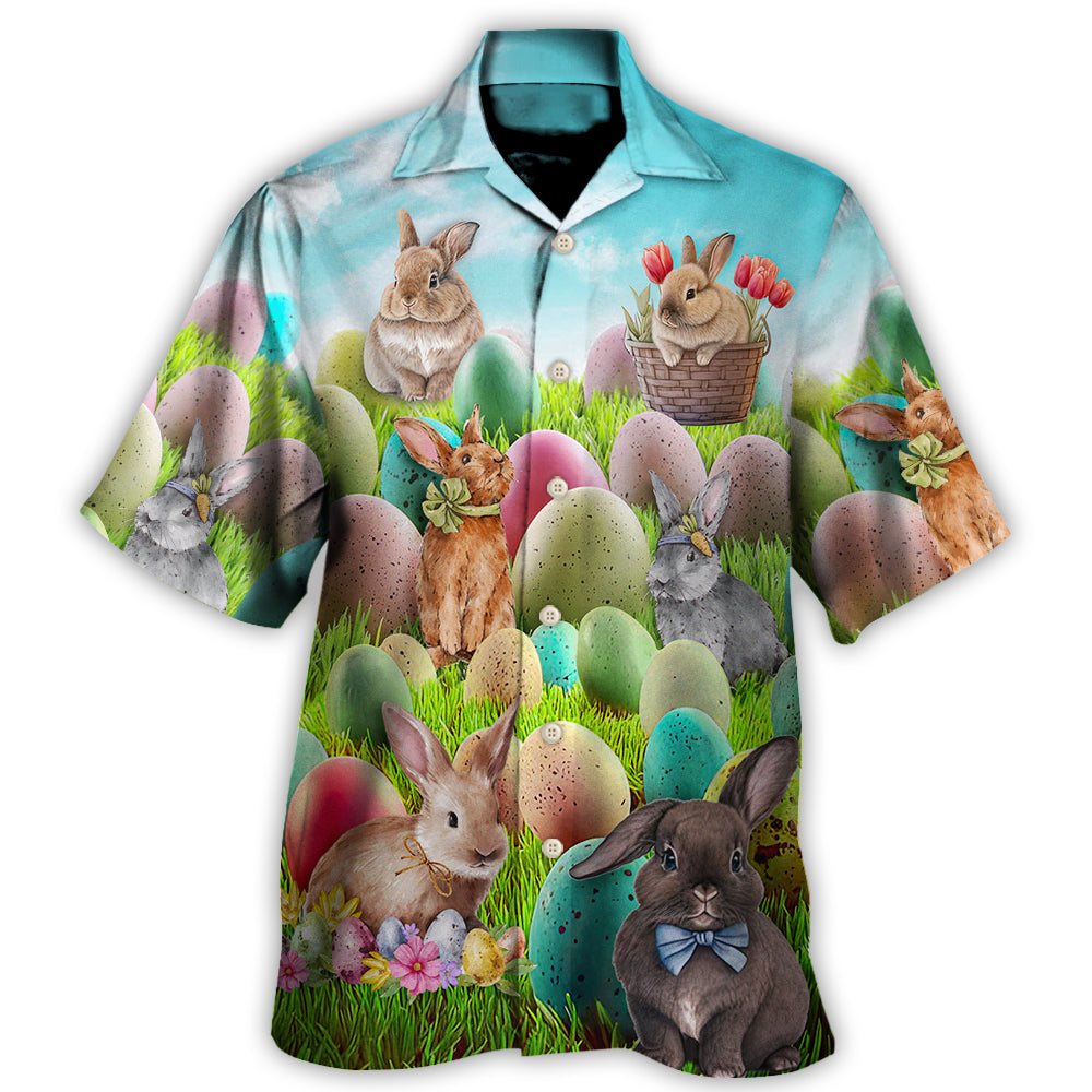 Easter This Is My Easter Shirt Rabbit Funny Happy Easter - Hawaiian Shirt - Owl Ohh for men and women, kids - Owl Ohh