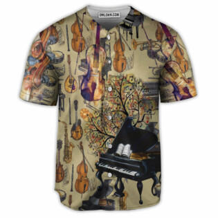Music All My Life Love It - Baseball Jersey - Owl Ohh - Owl Ohh