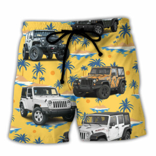 Jeep Stunning Tropical Style - Beach Short - Owl Ohh - Owl Ohh
